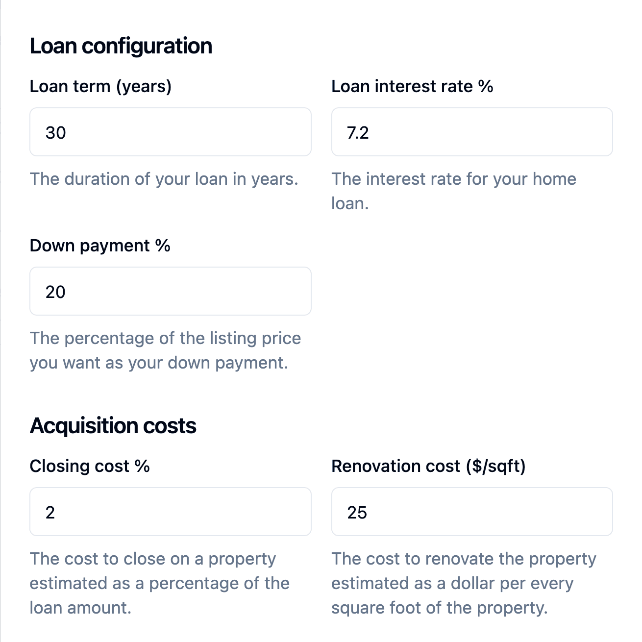 Market with cashflow analysis